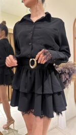 Dantelli Gömlek Elbise