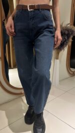 Mom's Kemerli Kot Pantolon