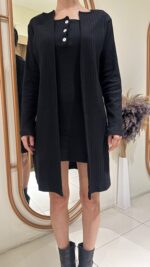 Triko İkili Takım Kısa Elbise - Görsel 2