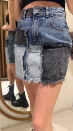 Tasarım Kot Etek - Görsel 3